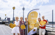 Aktionstag am Rheinufer: Düsseldorf kommt zusammen